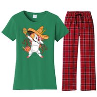 Cinco De Mayo Unicorn Dab Women's Flannel Pajama Set