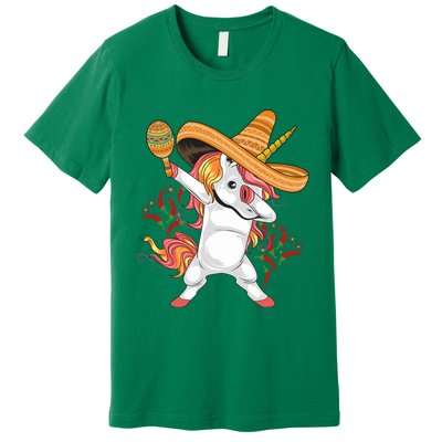 Cinco De Mayo Unicorn Dab Premium T-Shirt