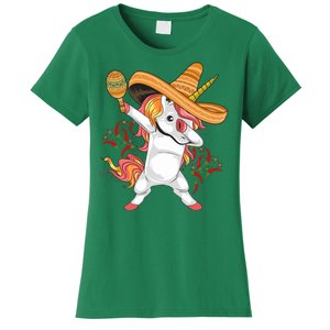 Cinco De Mayo Unicorn Dab Women's T-Shirt