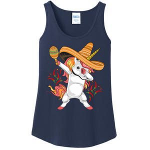 Cinco De Mayo Unicorn Dab Ladies Essential Tank