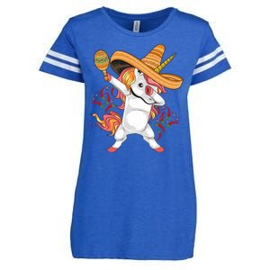 Cinco De Mayo Unicorn Dab Enza Ladies Jersey Football T-Shirt