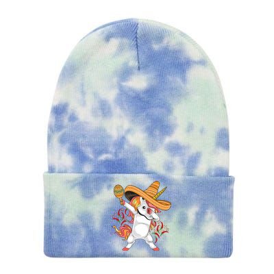 Cinco De Mayo Unicorn Dab Tie Dye 12in Knit Beanie