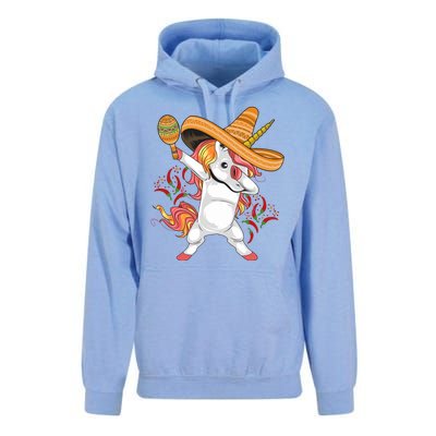 Cinco De Mayo Unicorn Dab Unisex Surf Hoodie