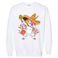 Cinco De Mayo Unicorn Dab Garment-Dyed Sweatshirt