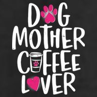 Cute Dog Mother Coffee Lover 7 Panel Mesh Trucker Snapback Hat