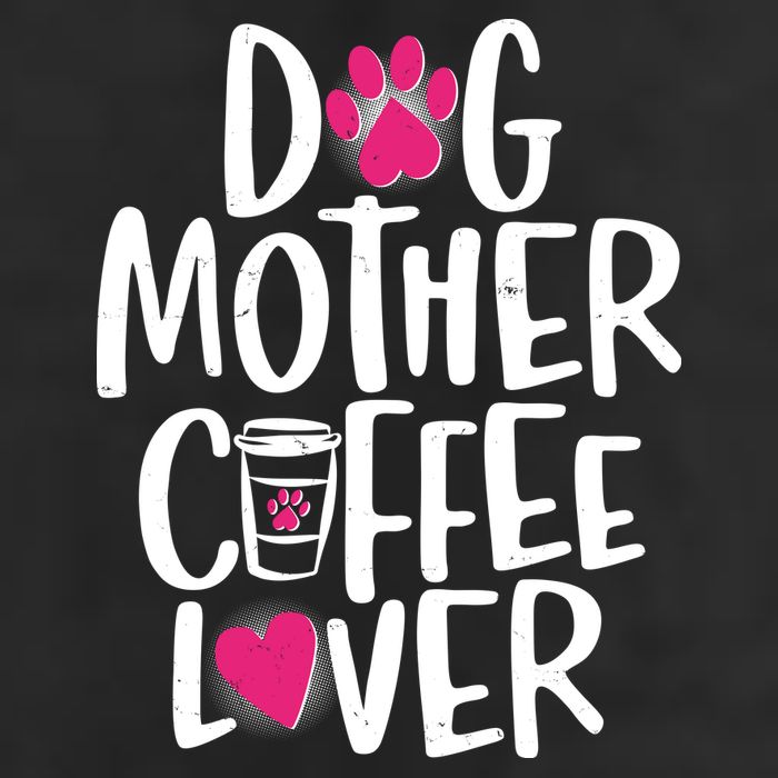 Cute Dog Mother Coffee Lover 7 Panel Mesh Trucker Snapback Hat