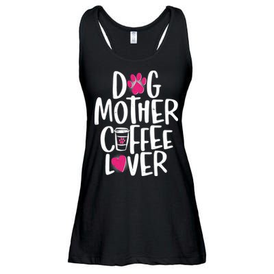 Cute Dog Mother Coffee Lover Ladies Essential Flowy Tank