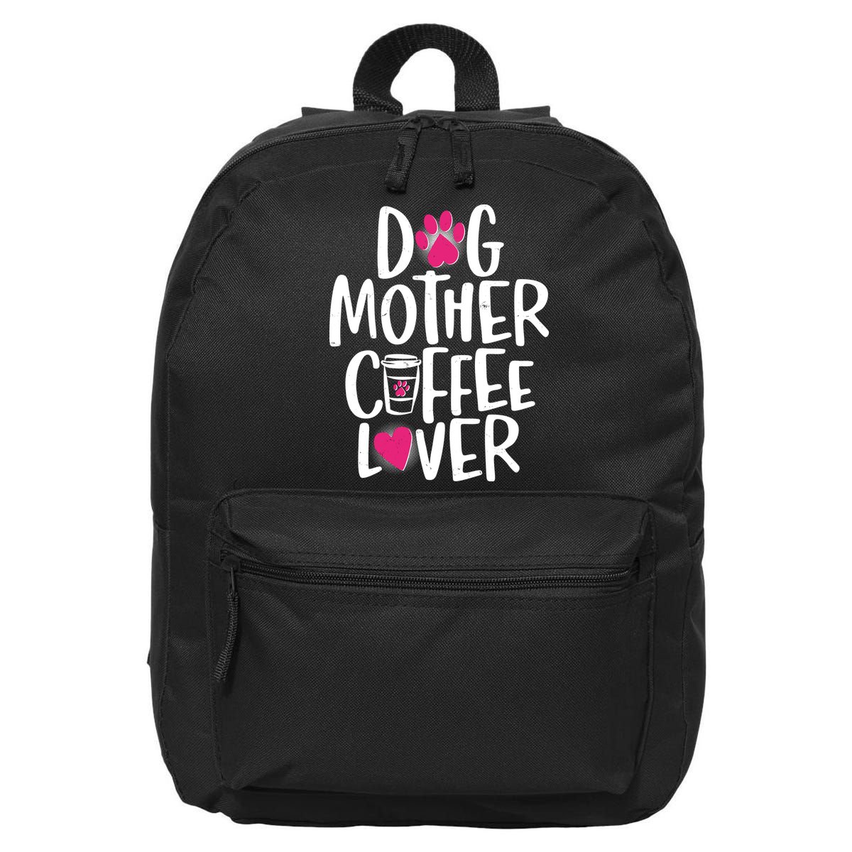 Cute Dog Mother Coffee Lover 16 in Basic Backpack