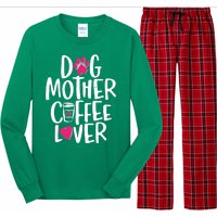 Cute Dog Mother Coffee Lover Long Sleeve Pajama Set