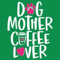 Cute Dog Mother Coffee Lover Polo