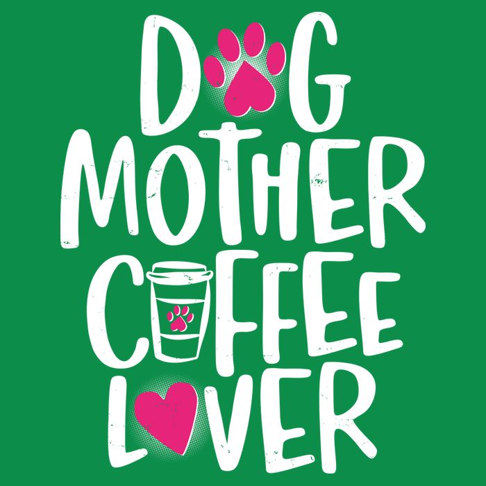 Cute Dog Mother Coffee Lover Polo