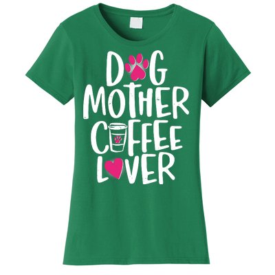 Cute Dog Mother Coffee Lover Women's T-Shirt