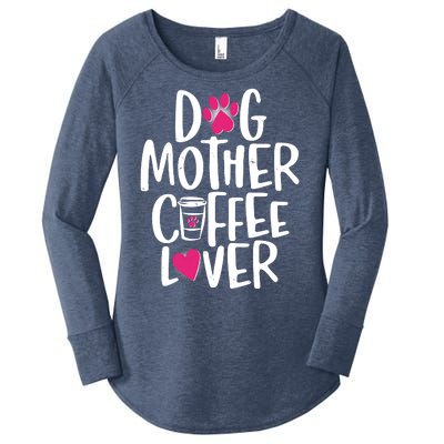 Cute Dog Mother Coffee Lover Women's Perfect Tri Tunic Long Sleeve Shirt