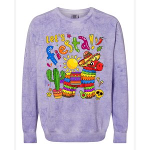 Cinco De Mayo Mexican LetS Fiesta Fun Colorblast Crewneck Sweatshirt