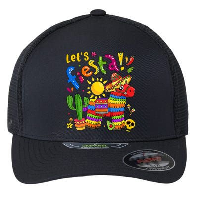 Cinco De Mayo Mexican LetS Fiesta Fun Flexfit Unipanel Trucker Cap