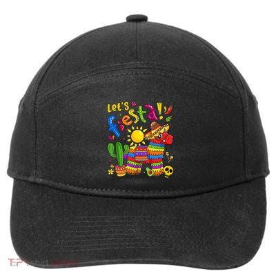 Cinco De Mayo Mexican LetS Fiesta Fun 7-Panel Snapback Hat