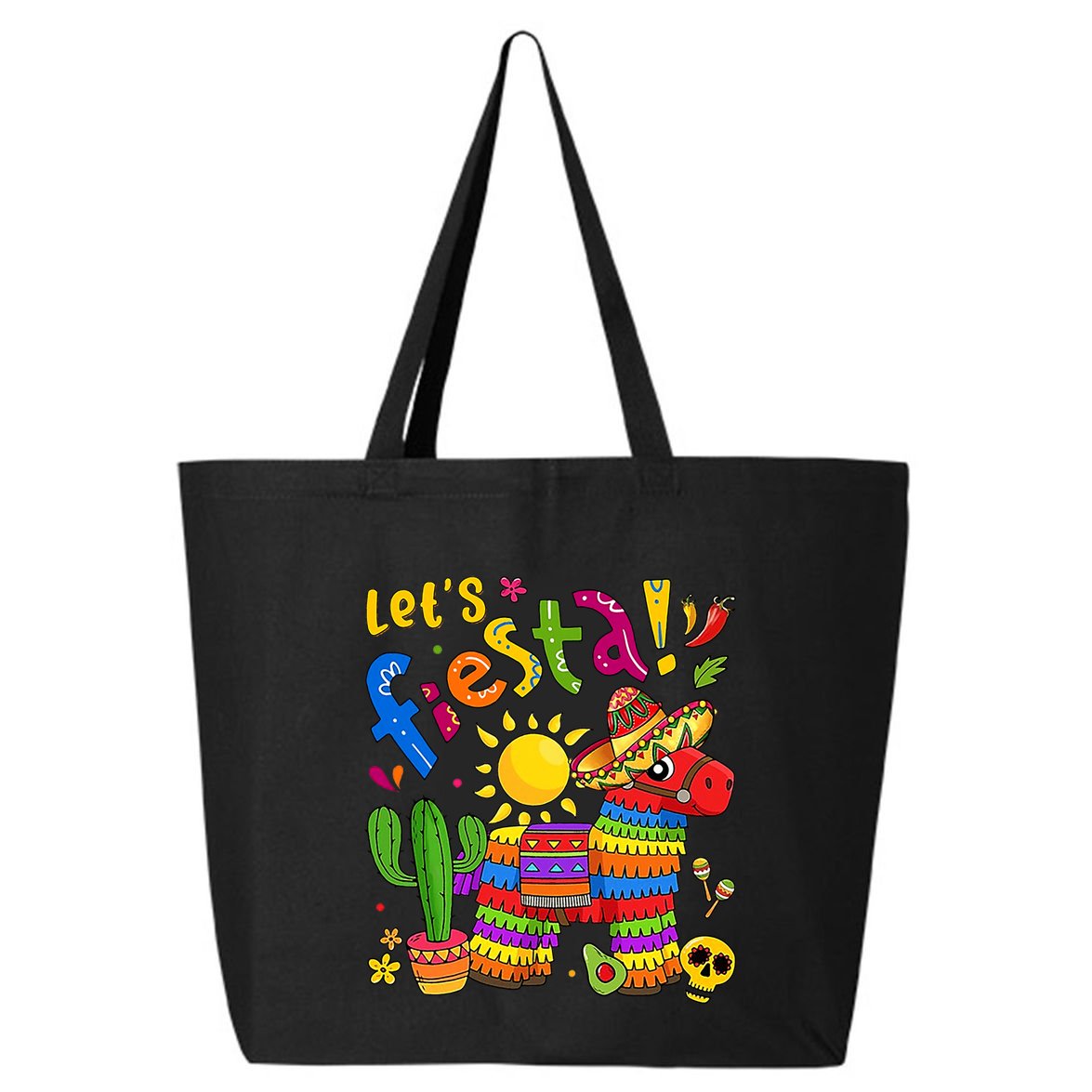 Cinco De Mayo Mexican LetS Fiesta Fun 25L Jumbo Tote