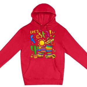 Cinco De Mayo Mexican LetS Fiesta Fun Premium Pullover Hoodie