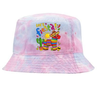 Cinco De Mayo Mexican LetS Fiesta Fun Tie-Dyed Bucket Hat