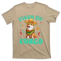 Cinco De Mayo Corgi Dog With A Poncho & Mexican Hat T-Shirt