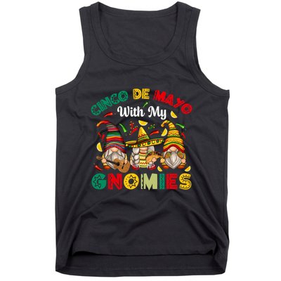 Cinco De Mayo With My Gnomies Mexican Fiesta Tank Top