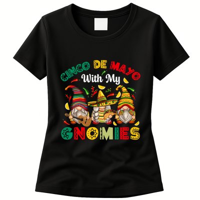 Cinco De Mayo With My Gnomies Mexican Fiesta Womens T-Shirt