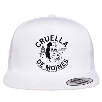 Cruella De Moines Kim Reynolds Flat Bill Trucker Hat