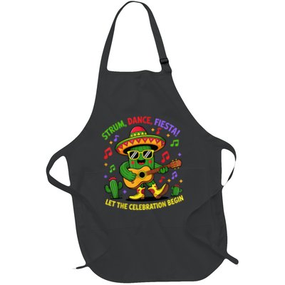Cinco De Mayo Cute Catus Strum Dance Fiesta Party Apron