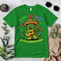 Cinco De Mayo Cute Catus Strum Dance Fiesta Party Premium T-Shirt