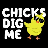 Chicks Dig Me Funny Baby Chick Chicken Impact Tech Backpack