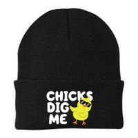 Chicks Dig Me Funny Baby Chick Chicken Beanie