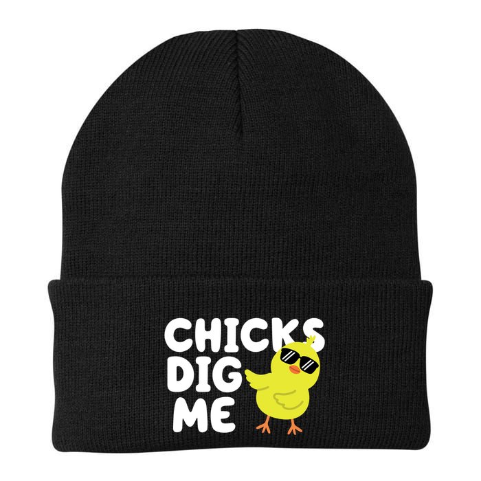Chicks Dig Me Funny Baby Chick Chicken Beanie
