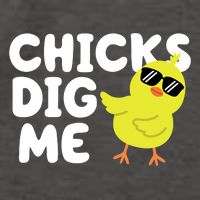 Chicks Dig Me Funny Baby Chick Chicken Vector Backpack