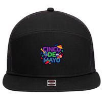 Cinco De Mayo Cool 7 Panel Mesh Trucker Snapback Hat