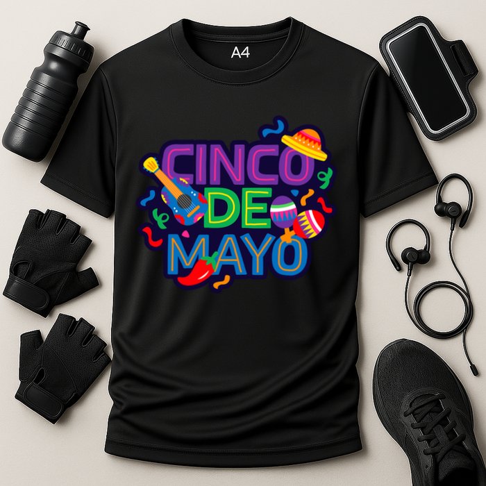 Cinco De Mayo Cool Cooling Performance Crew T-Shirt