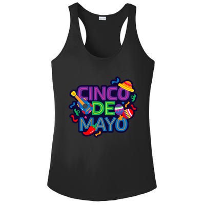 Cinco De Mayo Cool Ladies PosiCharge Competitor Racerback Tank