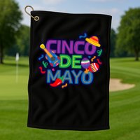 Cinco De Mayo Cool Golf Towel