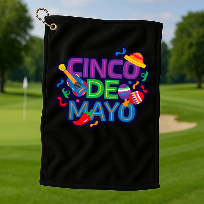 Cinco De Mayo Cool Golf Towel