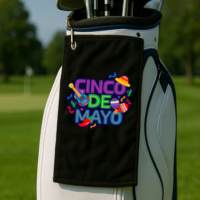 Cinco De Mayo Cool Golf Towel