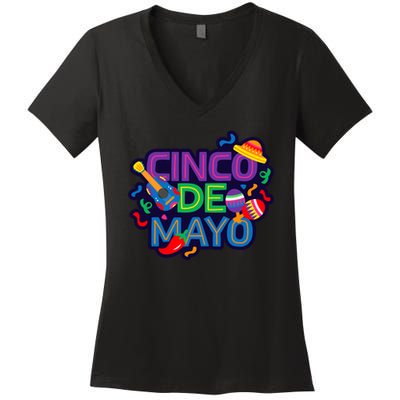 Cinco De Mayo Cool Women's V-Neck T-Shirt