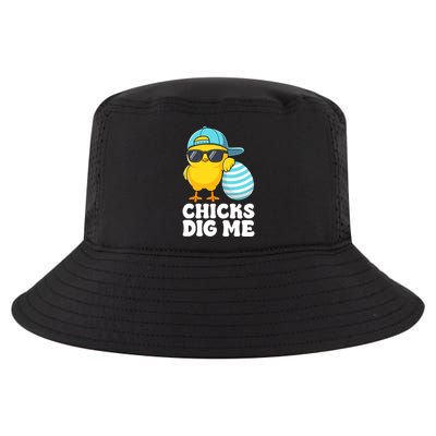Chicks Dig Me Easter Happy Easter Funny Cool Comfort Performance Bucket Hat