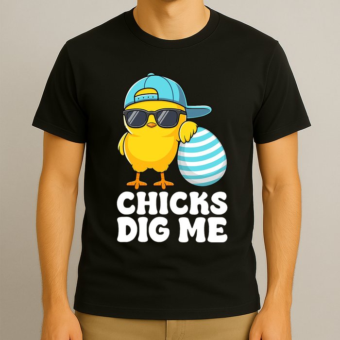 Chicks Dig Me Easter Happy Easter Funny T-Shirt
