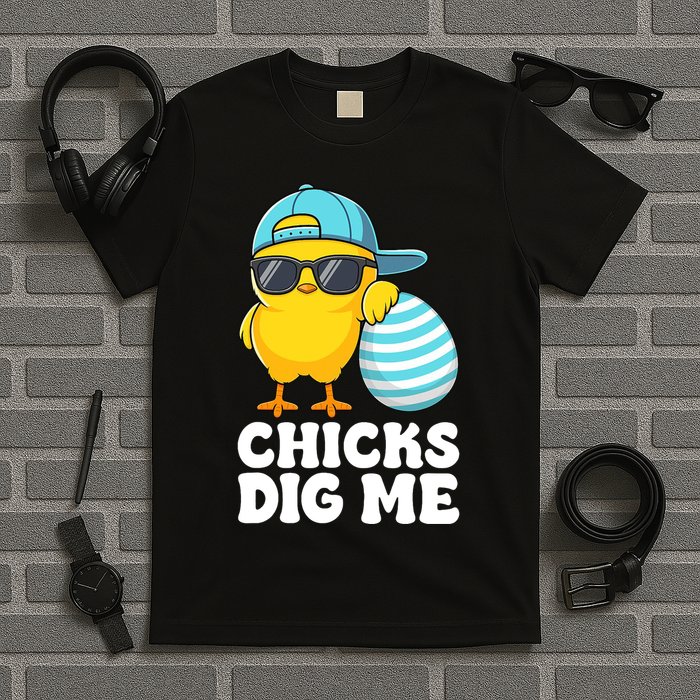 Chicks Dig Me Easter Happy Easter Funny T-Shirt
