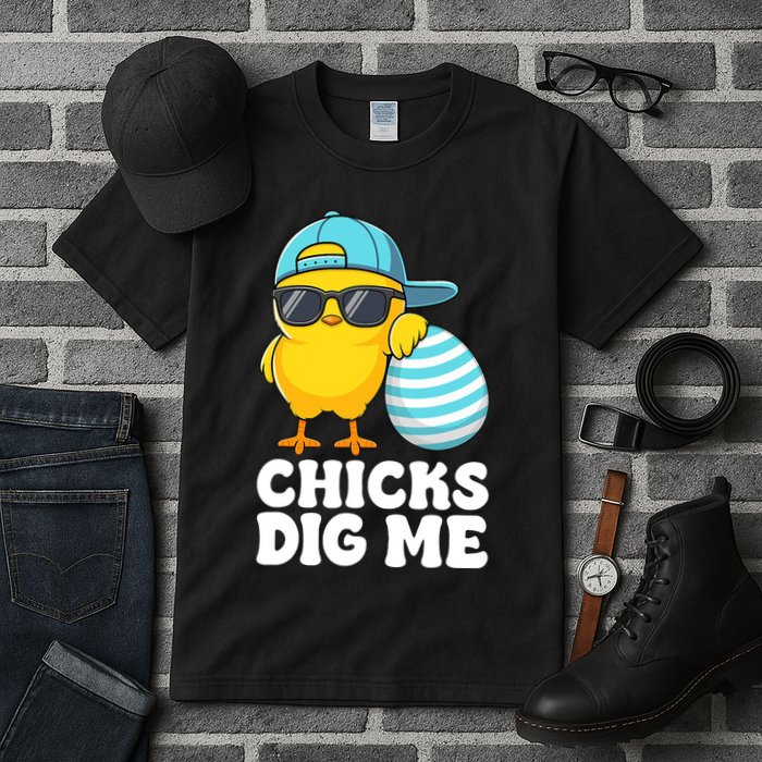 Chicks Dig Me Easter Happy Easter Funny Tall T-Shirt