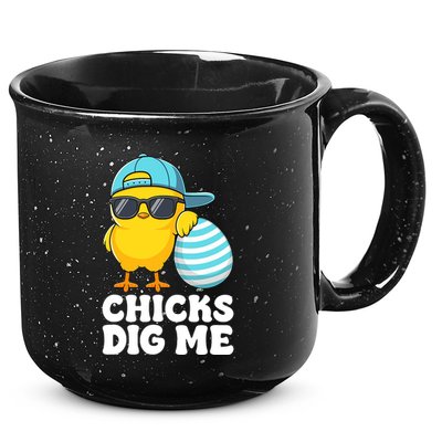 Chicks Dig Me Easter Happy Easter Funny 15oz Campfire Ceramic Mug