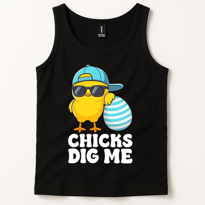Chicks Dig Me Easter Happy Easter Funny Tank Top