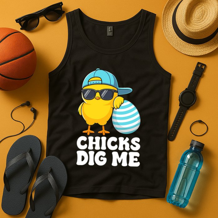 Chicks Dig Me Easter Happy Easter Funny Tank Top