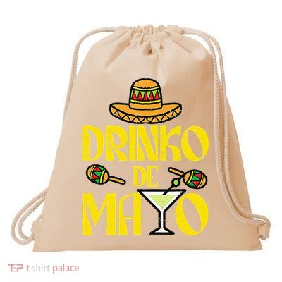 Cinco De Mayo Drinko De Mayo Mexican Fiesta Drawstring Bag