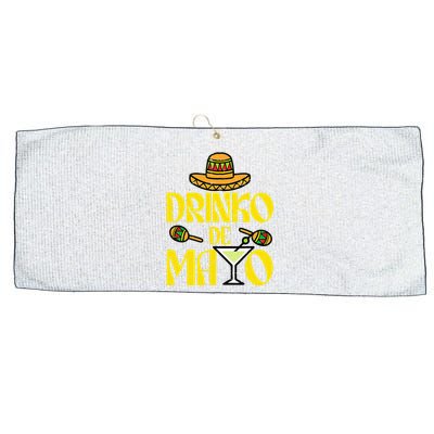 Cinco De Mayo Drinko De Mayo Mexican Fiesta Large Microfiber Waffle Golf Towel