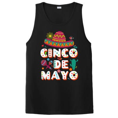 Cinco De Mayo Mexican Fiesta 5 De Mayo PosiCharge Competitor Tank